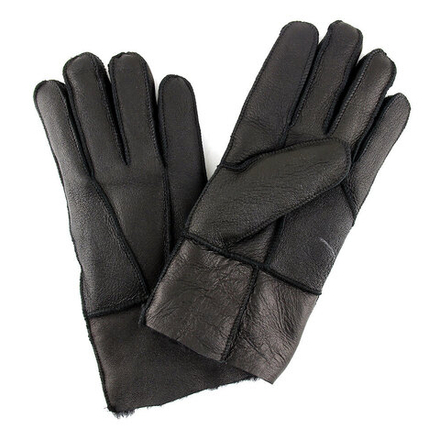 Перчатки кож.натуральный мех