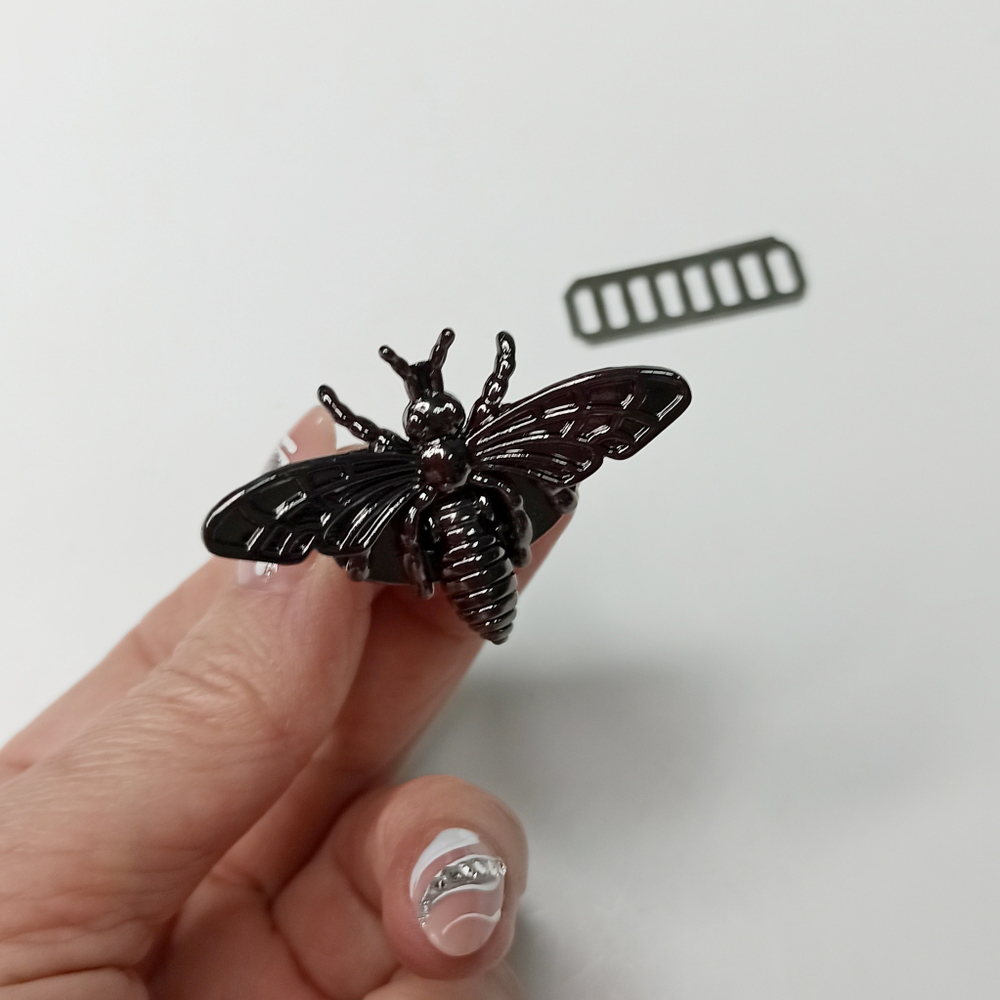 Замок вертушка  Мотылек на винтах 32*46 Черный никель