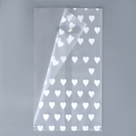 Пакет под кулич/торт/бенто Сердечки. (Дно 18х18см)