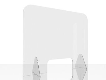 Мобильный защитный экран 1000х800мм