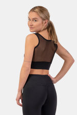 Топ BLACK MESH DESIGN SPORTS BRA "BREATHE" 412