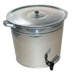 Бак оцинкованный с крышкой 100л