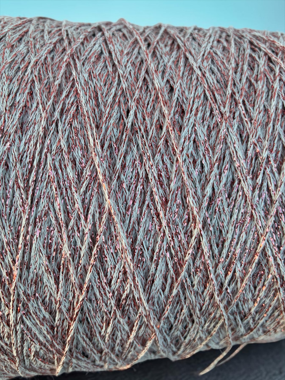 Бобинная пряжа Cotton Lurex (Rosa)