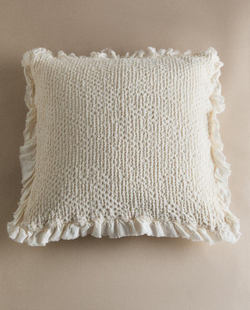 ZARA HOME ДЕТСКАЯ ХЛОПКОВАЯ НАВОЛОЧКА, ЭКРЮ