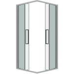 Душевой уголок Grossman Cosmo 80х80 300.K33.02.8080.10.00 профиль Хром стекло прозрачное