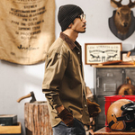 Рубашка мужская хлопковая с накладным карманом и воротом другого цвета из Lyocell Tencel