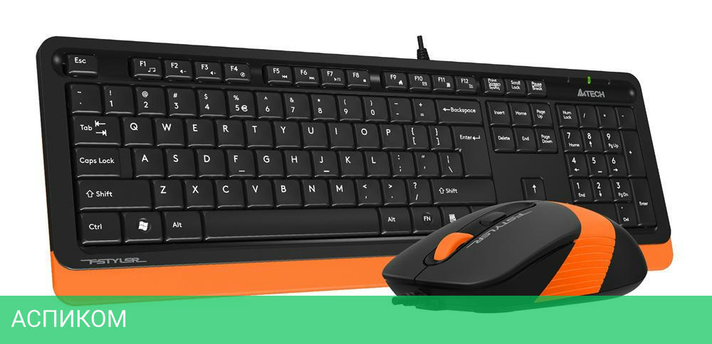 Набор периферии A4 Fstyler F1010 черный/оранжевый