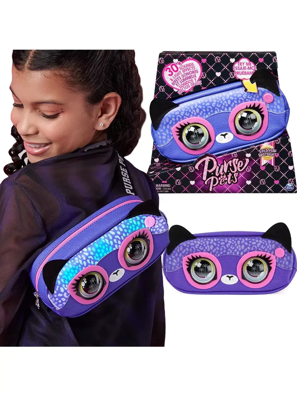 Интерактивная сумочка Кошка Savannah Spotlight Purse Pets
