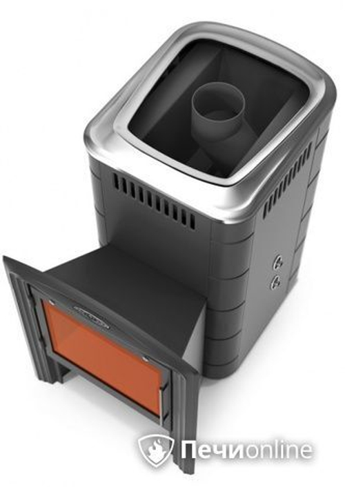 Дровяная печь-каменка TMF Тунгуска 2017 Carbon Витра ТО антрацит