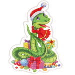 Наклейка на стекло «Волшебная змея» 15*20 см