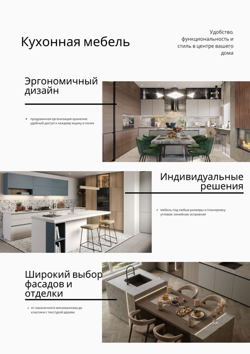 Кухонная мебель на заказ — по вашим размерам и параметрам | Изготовление под ключ