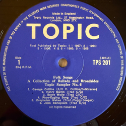 Виниловая пластинка Сборник Folk Songs - A Collection Of Ballads And Broadsides LP