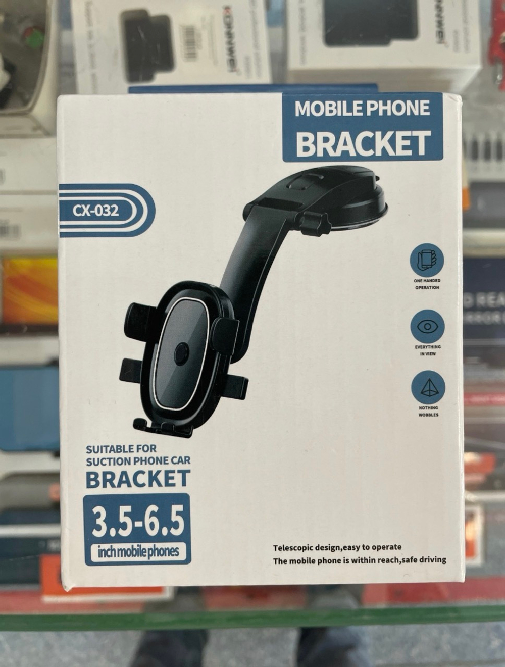 Держатель телефона, на присоске CX-032 (1 шт.)