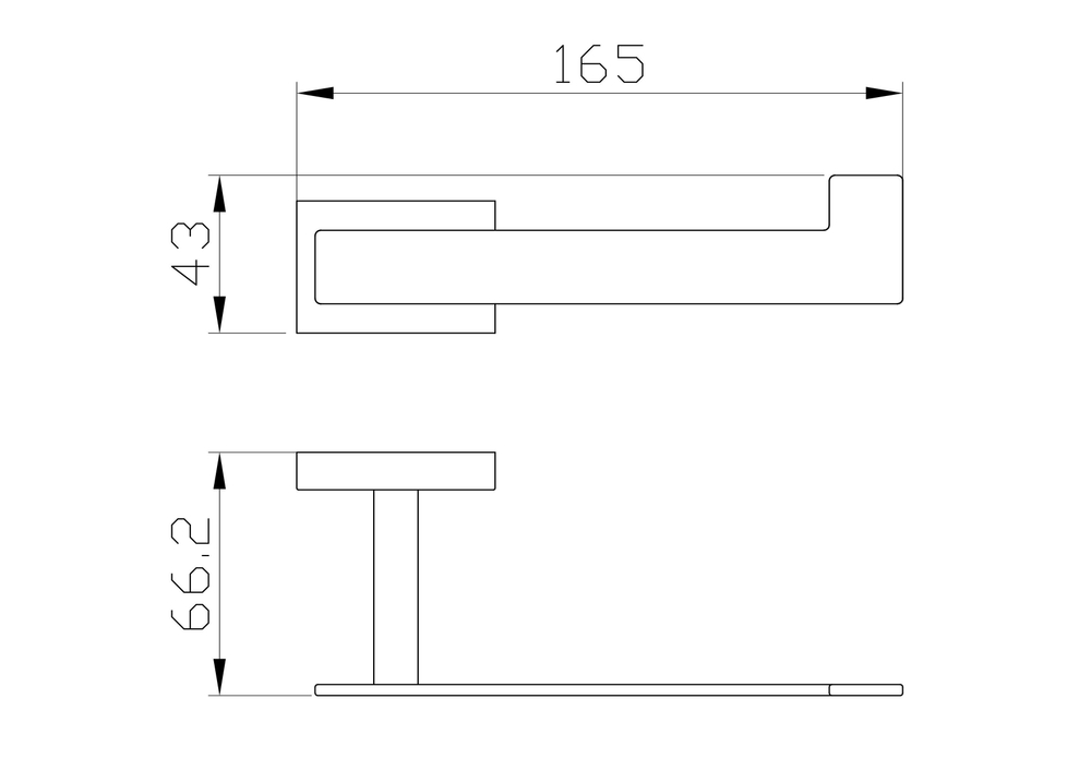 Держатель для туалетной бумаги без крышки WONZON & WOGHAND FLAT, Хром (WW-9716)
