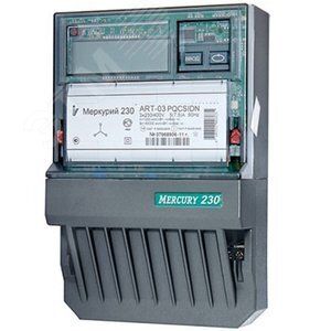 Счётчик электроэнергии Меркурий 230 ART-03 PQRSIDN 3х230/400В 5(7.5) А кл.т. 0.5S/1.0. Требует поверки.