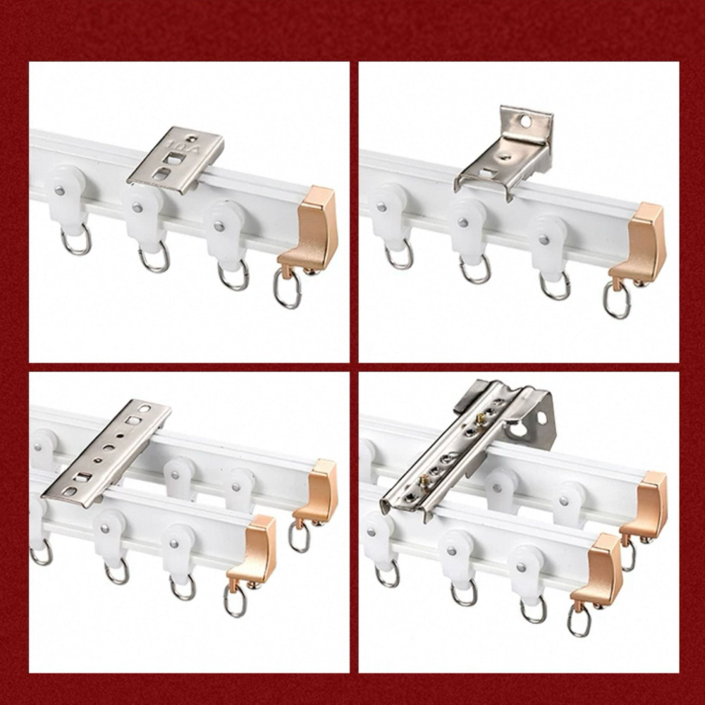 Карниз для штор изогнутый, алюминиевый