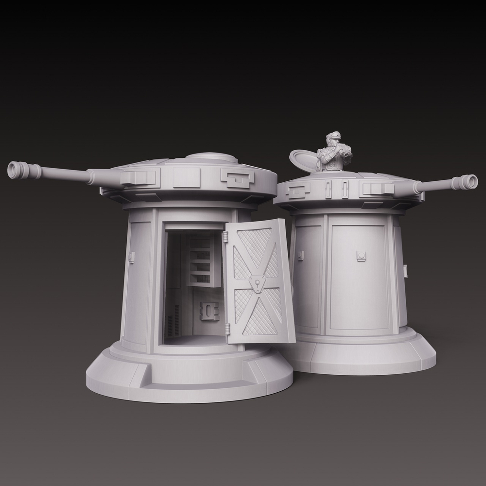 Star Wars Republic Defense Turret ver 2