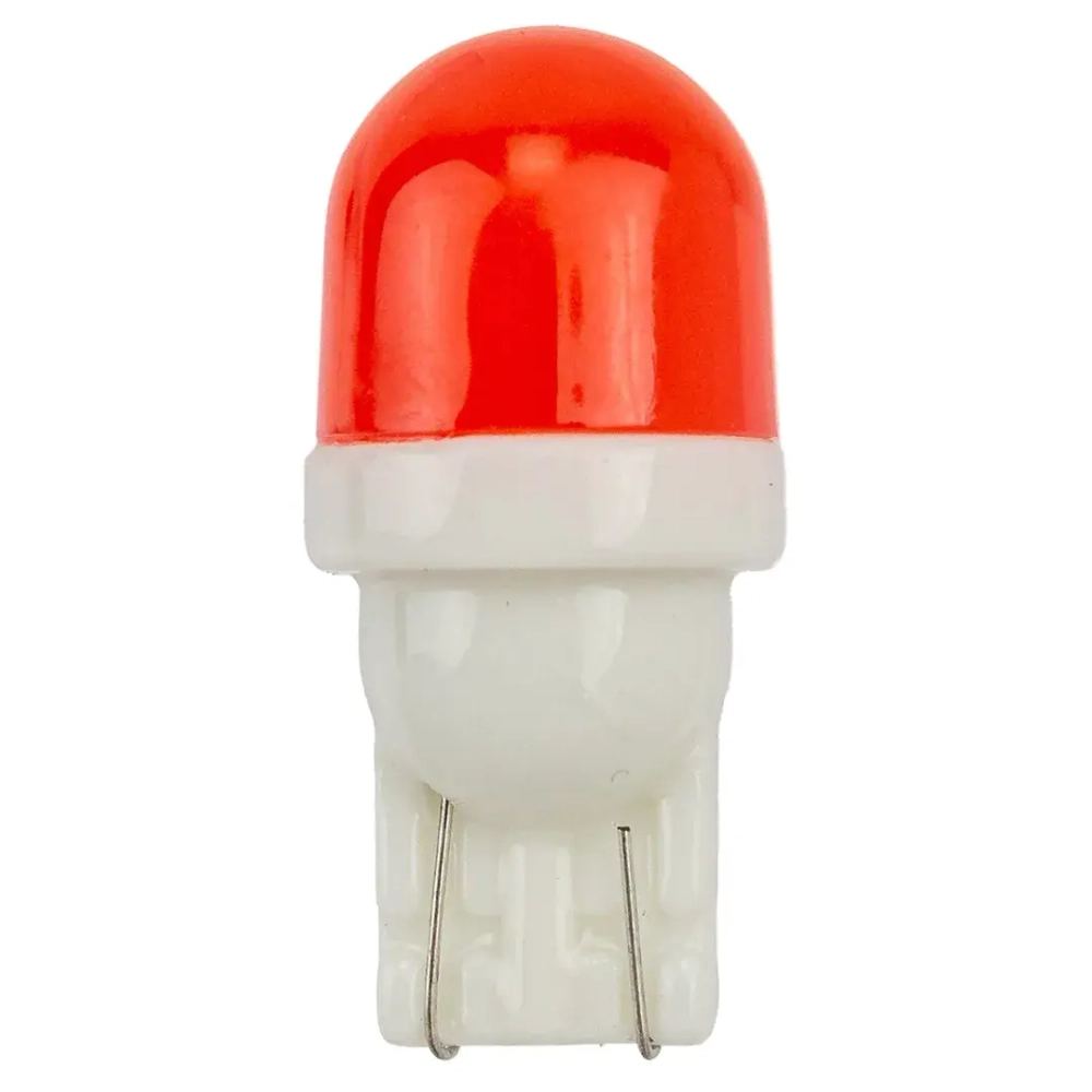 Лампочка светодиодная T10-1W Ceramic 12v красная KING T10-1W Ceramic R