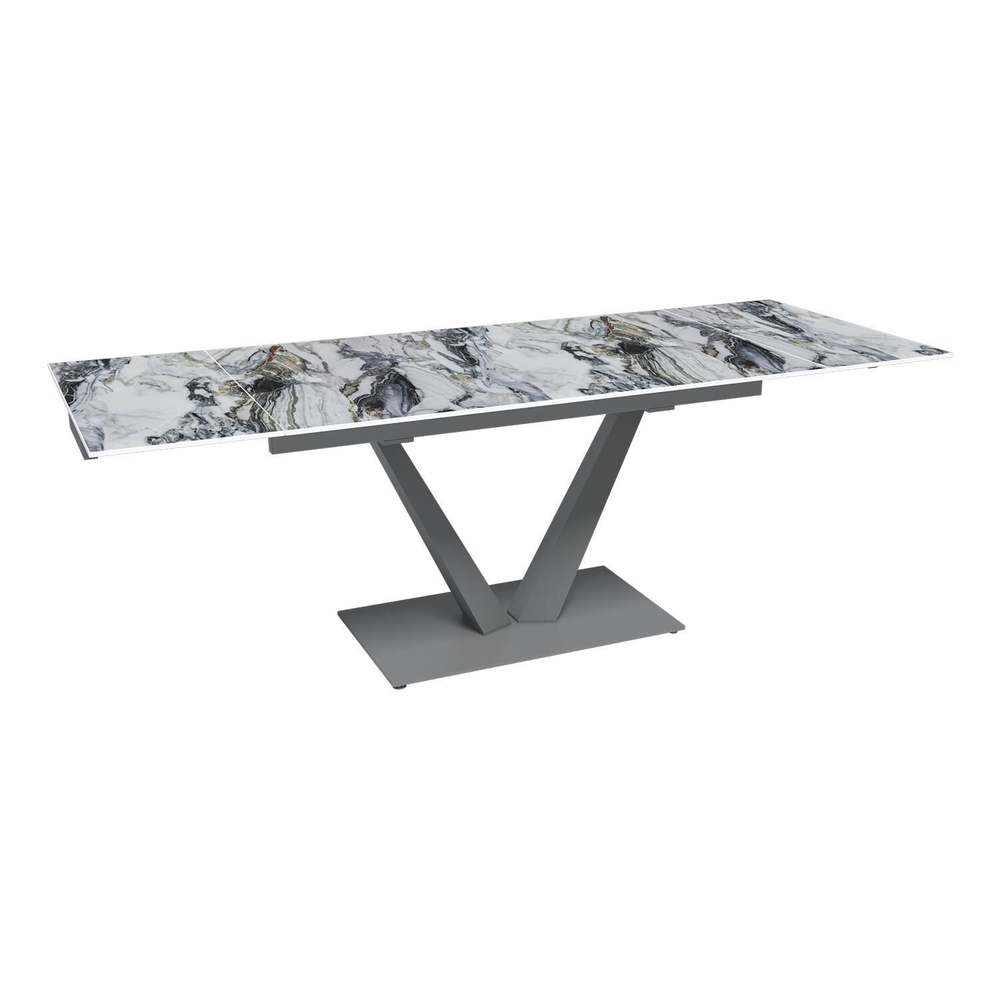 Стол раскладной Malibu (140+40+40), керамика глянцевая Cold Jade