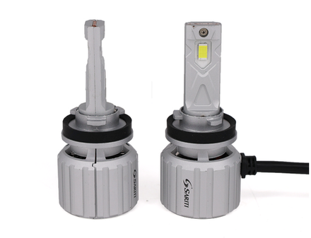 Светодиодные лампы H8/H9/H11/H16 Sariti P7 с вентилятором, 12V, 70W, 5500K, CUstomizet 3570 (комплект, 2шт)