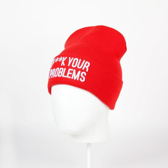 Шапка TRUESPIN F_ck Beanies RED