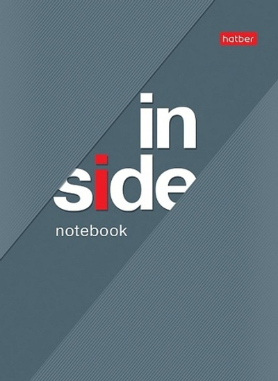 Блокнот на скобе Hatber Inside, A6, 80 г/м2, клетка, ассорти, бумага, 32 л.