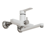 Душевая система 35к ML2415 излив лейка 3 позиции +лейка "Тропический душ" ХРОМ/БЕЛЫЙ