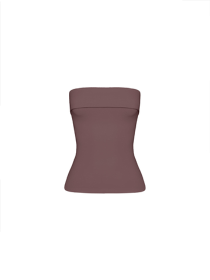 chocolate fold over bandeau