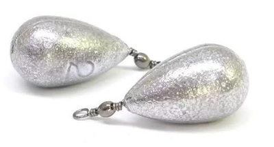 Груз капля -вертлюг 14 гр (набор 30 шт)