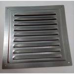 Решетка вентиляционная металлическая накладная белая 200х200