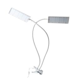 ULT-P37-24W-SPLE-TM-60 IP40 WHITE TWIN Светильник для растений светодиодный с таймером. на прищепке. Спектр для фотосинтеза. TM Uniel