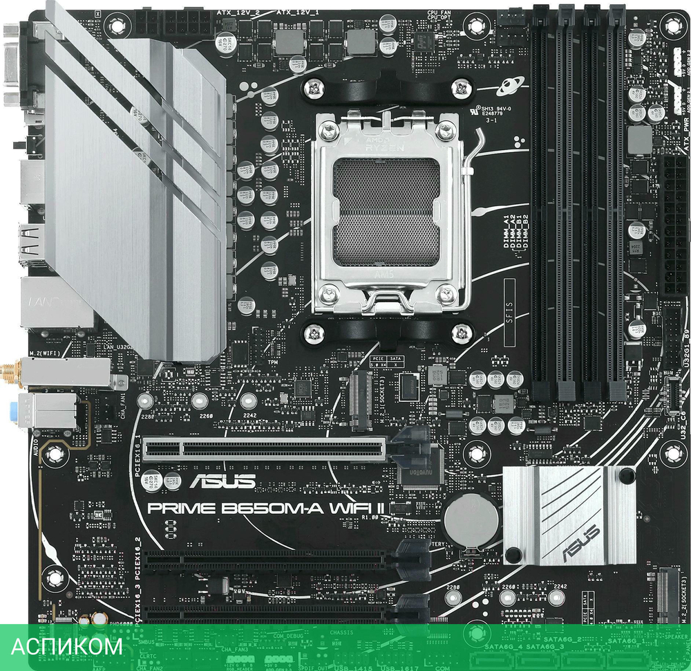 Материнская плата ASUS Prime B650M-A WiFi II (90MB1EG0-M0EAY0)
