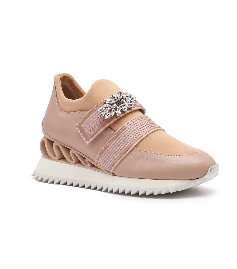 Кожаные кроссовки running reiko glove skin Le Silla - розовый(6874T040M1PPGLO)