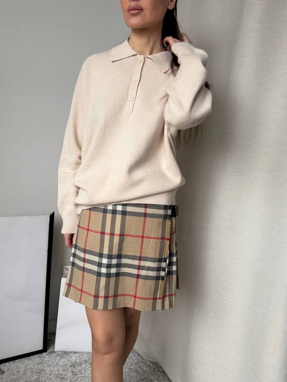 Шерстяная юбка Burberry, m