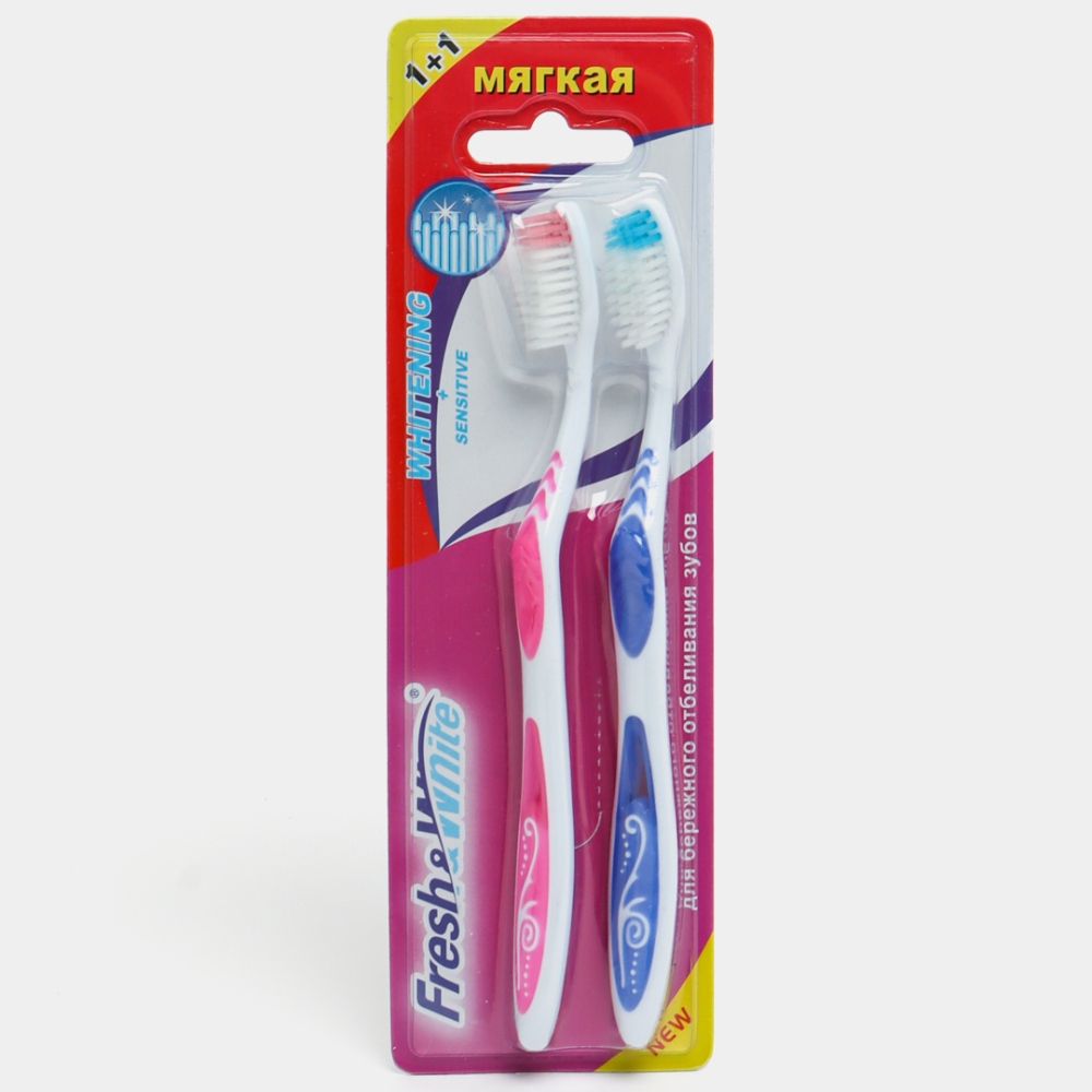 Зубная щетка мягкая Fresh&White Whitening+Sensitive