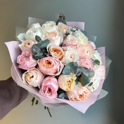 Ароматный букет роз "Нотки весны"