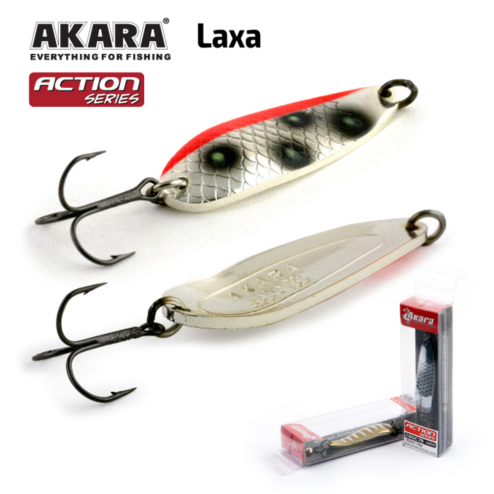 Блесна колебалка Akara Action Series Laxa 70 28 гр. 1 oz. AB52