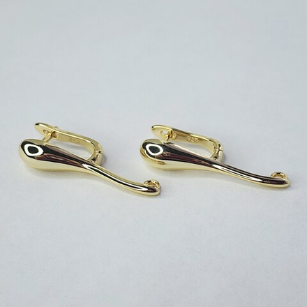 Ювелирные швензы, английский замок, позолота, люкс фурнитура