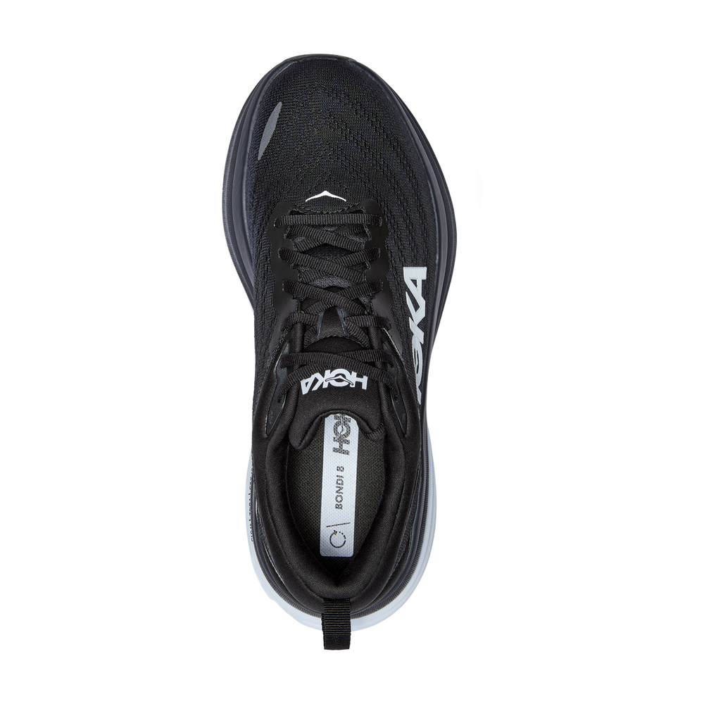 Кроссовки HOKA BONDI 8 Black White арт. 1123202BWHT, чёрный, муж.
