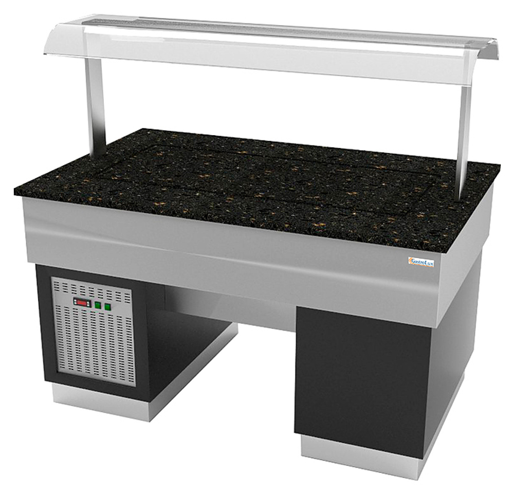 Прилавок с охлаждаемой поверхностью Gastrolux ПО-1310/ПК/SI
