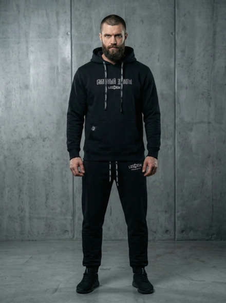 Брюки демисезонные с карманами LEGENDA Logo черные