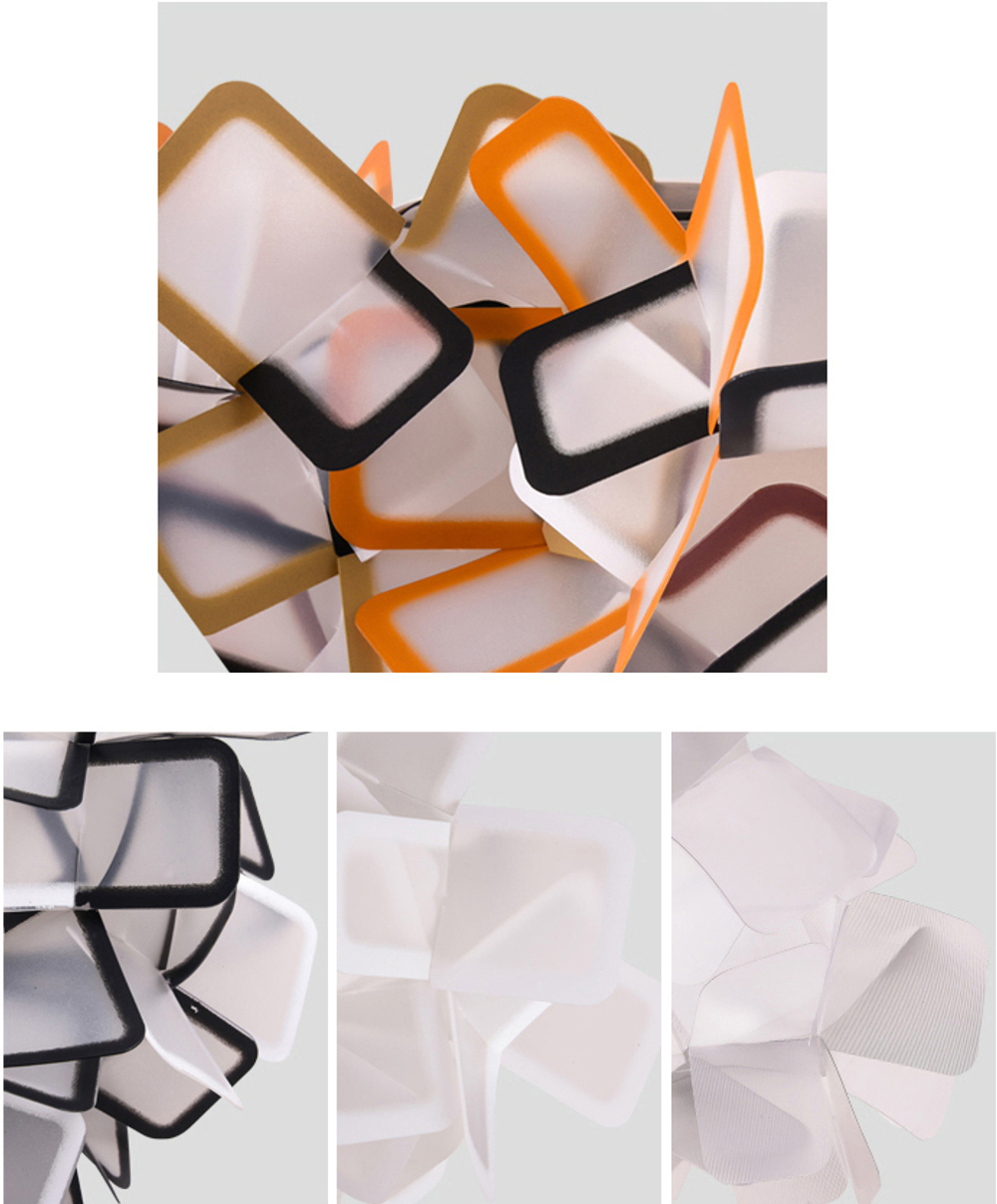 Pendant design lamp Clizia by Slamp D70 (White)