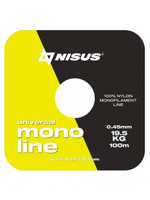 Леска для рыбалки Nisus MONOLINE Fluorescent Yellow Nylon 0,18mm/100m (N-MFY-018-100)