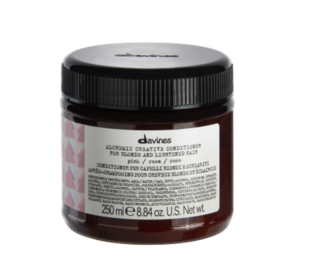 Кондиционер оттеночный для натуральных и окрашенных волос, DAVINES Alchemic Creative Conditioner - Pink 250 мл