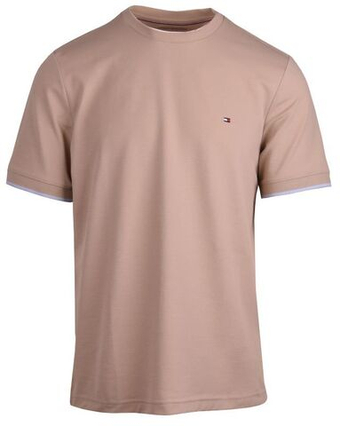 Мужская теннисная футболка Tommy Hilfiger Performance Tipped - Бежевый