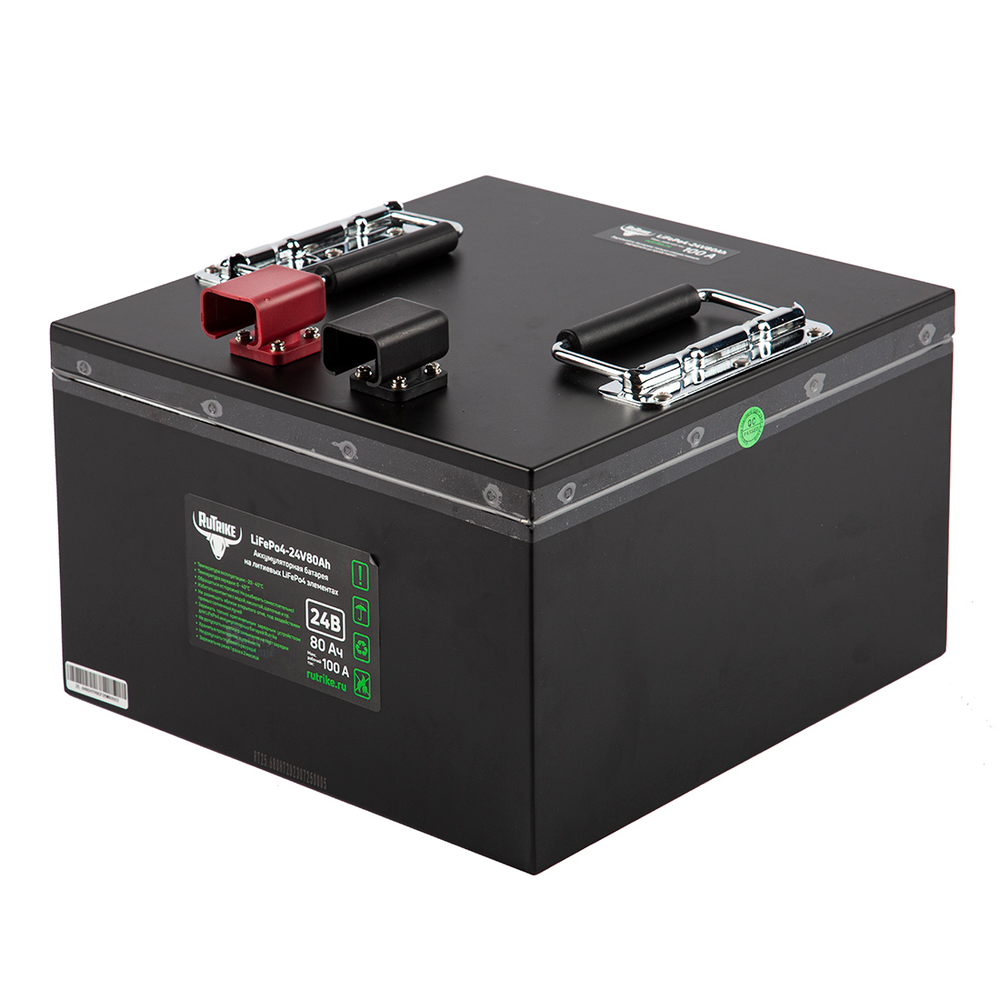 Литий-железо-фосфатный Аккумулятор RuTrike (LiFePo4) 24V80A/H(100A)
