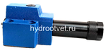DR10DP1-4X/75YM - Редукционный клапан Ду 10 трехлинейный, прямого действия с давлением регулировки до 75 бар, 1 = рукоятка, обратный клапан - М = нет