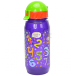 Бутылочка для воды и других напитков БУКВЫ И ЦИФРЫ 400 мл арт. КК0214