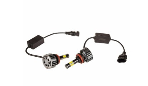 Автолампа-LED H11 25W 6000K 2500Lm 12/24V 1-конт ПРОТОН (4A) SKYWAY радиатор+вентилятор+контроллер компл.2 шт