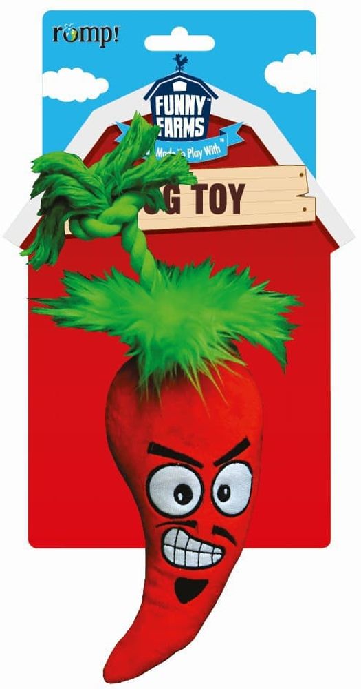 R2P игрушка для собак Funny Farms "Перчик Чили" большая текстиль 35 см